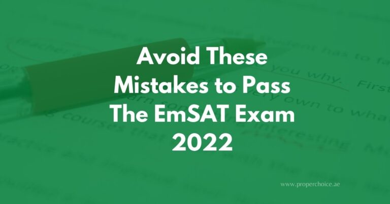 Avoid These Mistakes to Pass The EmSAT Exam 2022