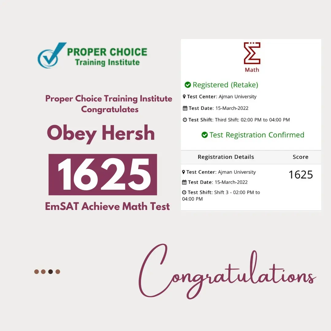 Obey Hersh EmSAT Score