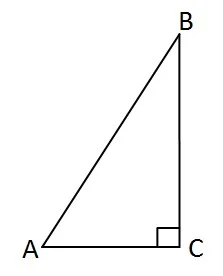 Angle C is a right angle in the triangle shown below